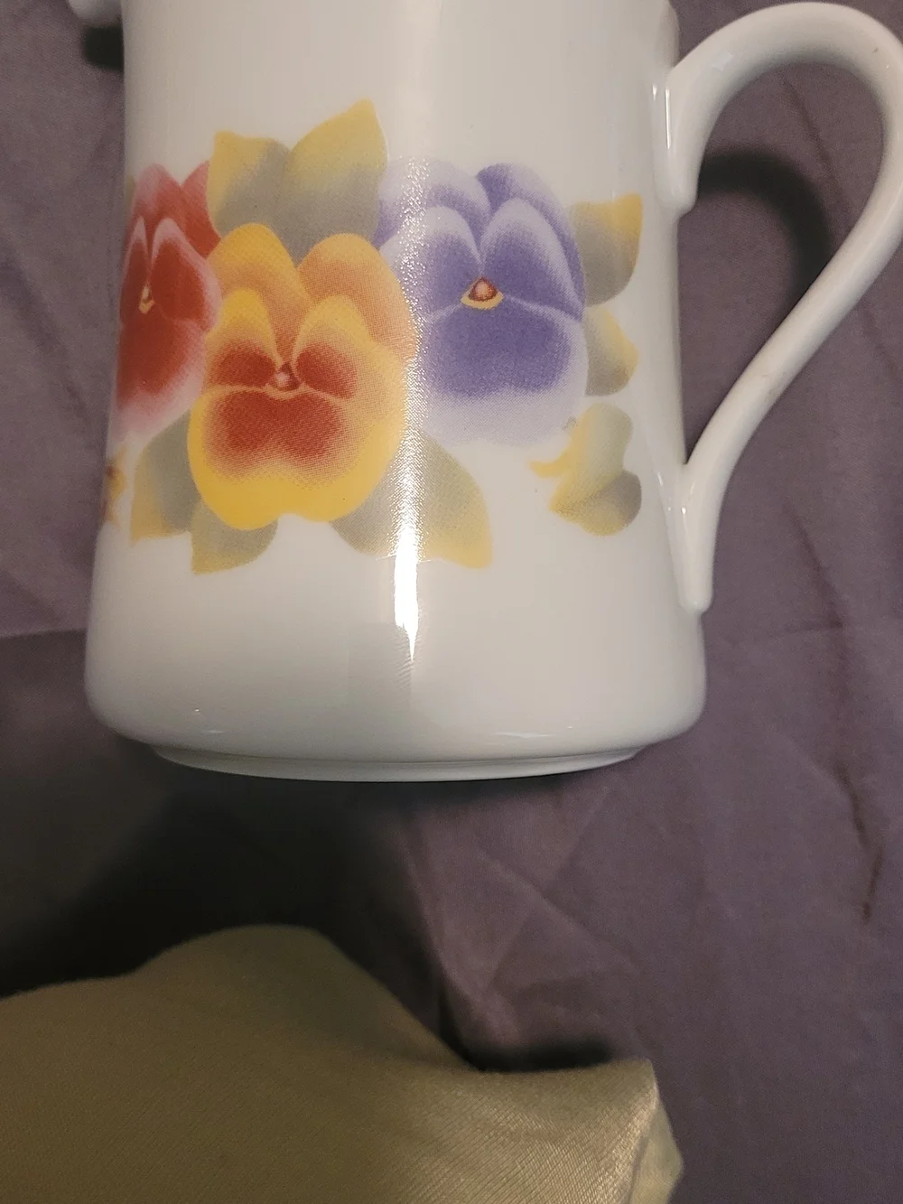 Corelle Boxed Sugar and Creamer Set with Purple Accents